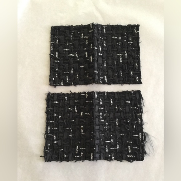 CHANEL Other - CHANEL SAMPLE FABRIC FRON AN ORIGINAL JACKET LOGO PRINTED